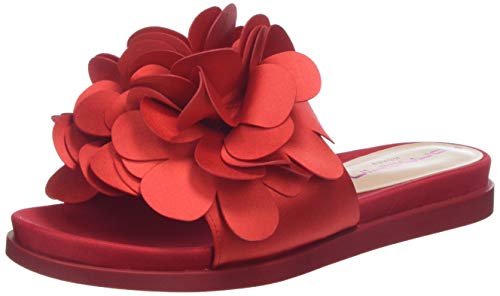 Fornarina Flower1, Sandali Punta Aperta Donna, Rosso, 36 EU