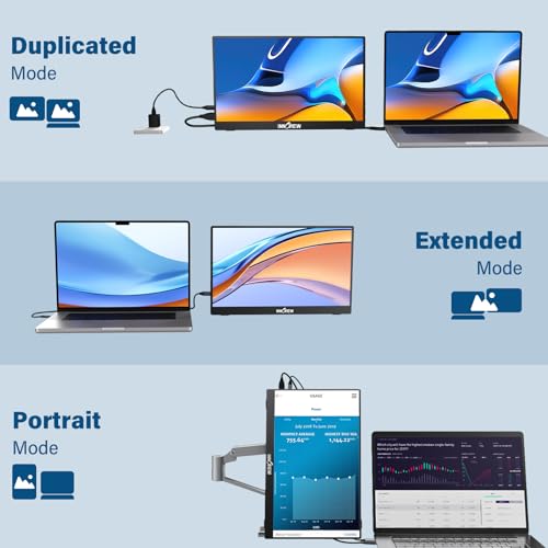 Image of InnoView 15.6'' Portable Monitor for Laptop Built-in 90 Adjustable Stand Without Bag FHD 1080P USB-C Travel Monitors HDR IPS Portable Laptop Monitor for MacBook PC Xbox PS4 /5 Switch