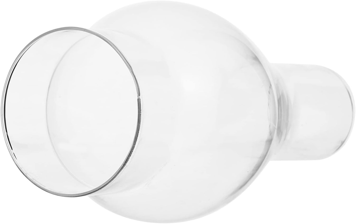 Glass Lamp Chimney Cover Lampshade Vintage Oil Lamp Transparent Shade Replacement for the Flame from Being Snuffed out