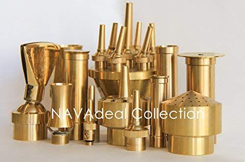 NAVADEAL 1" DN25 Brass Lotus Water Fountain Nozzle Spray Pond Sprinkler Head