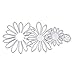 Flower Die Cuts, Buytra Metal Cutting Dies Stamps Embossing Stencil for Card Making Scrapbooking Album Paper DIY Crafts (6 Pieces)