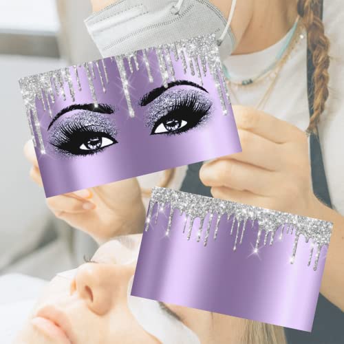 Custom Business Cards Double-Sided Artist Eyelash Business Cards Customize with Your Image Logo 3.5\"x 2\" 300GSM Matte Paper for Small Business