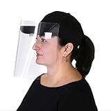 Safety Face Shield, Clips Onto Hats And Caps, 5 Pack, Adjustable Full Face Mask, Clear Protective...