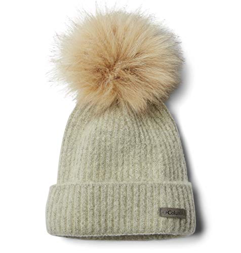 Columbia Men's Winter Blur Pom Beanie, Chalk, One Size