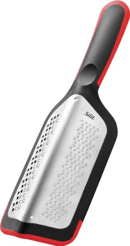 Silit GrateCut 2in1 Reibe 29,6 x 8,6 cm, Käsereibe, Gemüsehobel, Küchereibe Edelstahl, Kunststoff, spülmaschinengeeignet