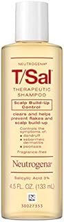 Neutrogena T/Sal Therapeutic Shampoo for Scalp Build-Up Control with Salicylic Acid, Scalp Treatment for Dandruff, Scalp Psoriasis & Seborrheic Dermatitis Relief, 4.5 fl. oz