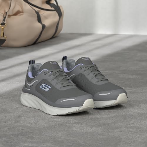 Skechers Skechers Women's D'lux Walker-infinite Motion, Cclv=charcoal Lavendar, 8.5