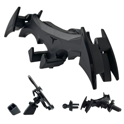 RANGUOWEN Bat Style 2-in-1 Car and Desk Phone Holder Table Phone Holder Unique Cell Phone Mount for Desk Accessories for Men Gifts Gravity Automatic Locking Hands Free