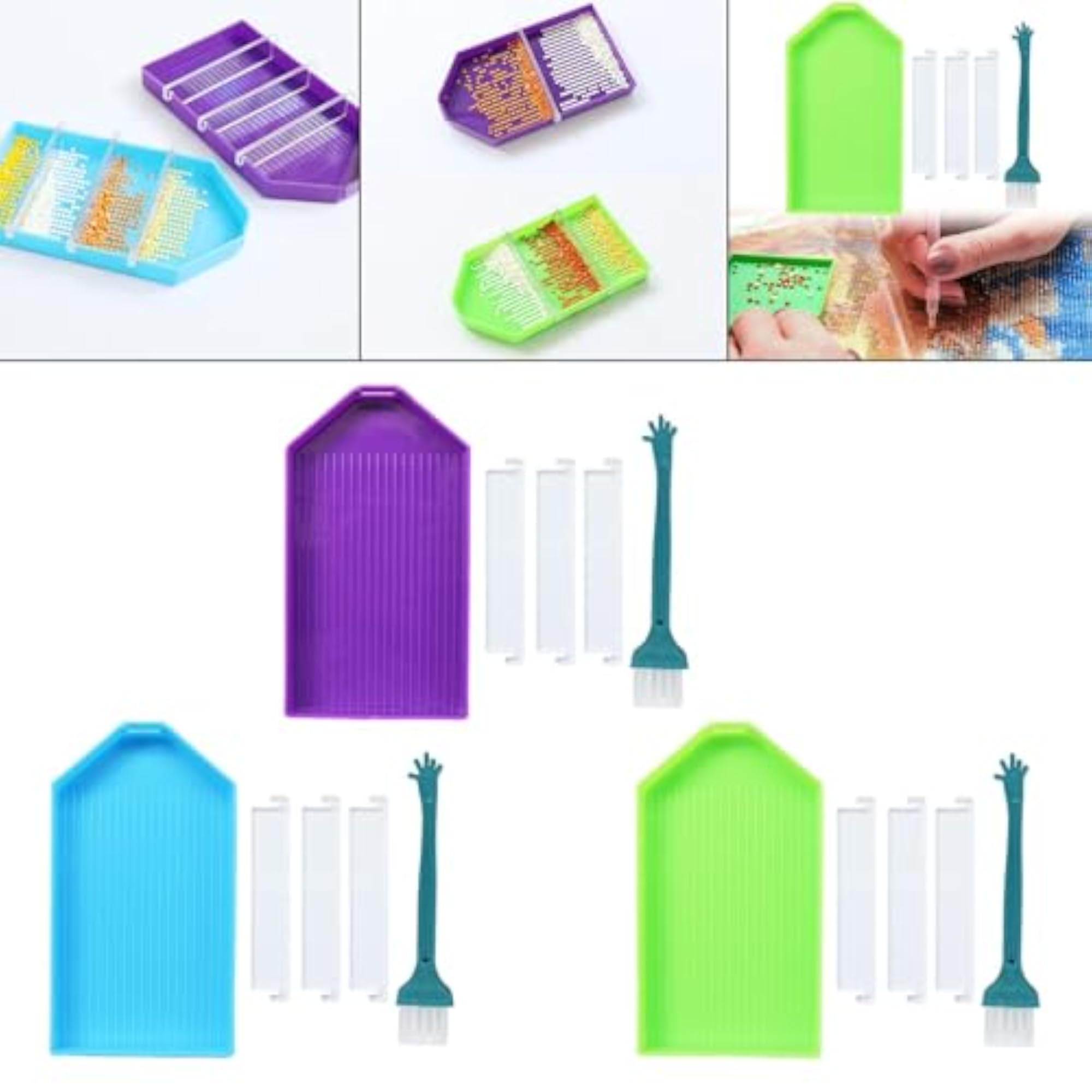 Diamond Craft Tray Kits Organizer for DIY Art Crafts Beading