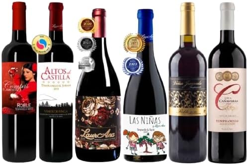 Bodegas Cañaveras Degustación Vinos Tintos - Lote de 6 botellas V...