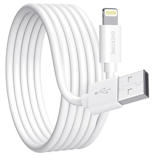 Apple MFi Certified Lightning Cable, iPhone & iPad Fast Charger 10ft, Charging Cord for iPhone 11/11 Pro/11 Pro Max/X/XS Max/XR/8 Plus/7/6/5/SE, iPad Pro/Air 2/Mini 4/3/2, iPod Touch, Nano - White