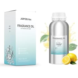 JEPEErbz Lemon Essential Oils for Diffuser (500ml / 16.9oz), Natural, Long-Lasting, Luxury & Sophisticated Scent, Energizing Citrus Aroma for Large Spaces