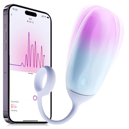 Mini Vibrator mit APP Fernbedienung Sex Spielzeug für die Frau, Desire Spark Bullet Vibration für Frauen 10 Vibrationmodi G-punkt und Klitoris Klein Massagestab für Parre