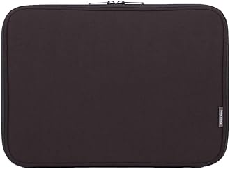 Laptop Sleeve 14 Inch Foldable Slim Case Lightweight Bag Notebook Computer Carrying Flip Cover (Black)