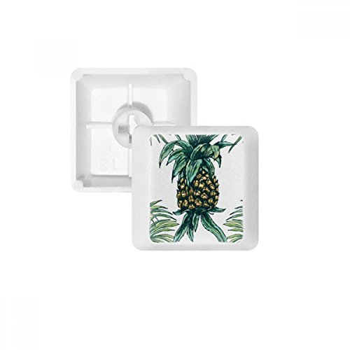Keycap PBT Pineapple pour clavier mécanique blanc customisables