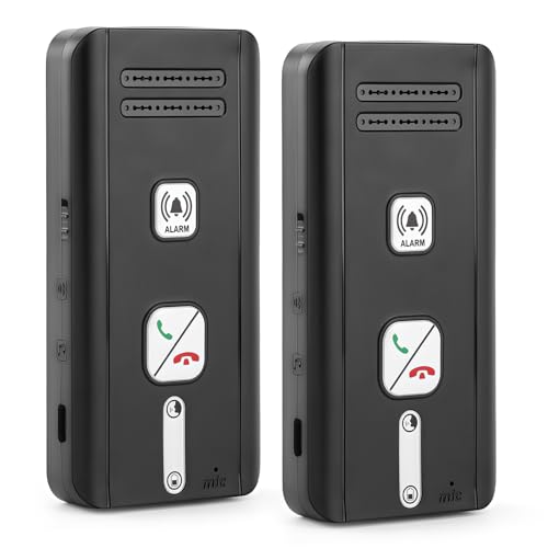 Wireless Intercom Systems for Home 2 Way Magnetic Radio Full Duplex Communication Interphone Auto Answer Direct Talk Broadcasting 500m Range for Home Hospital Office Classroom (2 Pack)