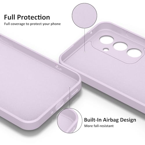 Image of Tobfit Silicone Phone Case for Samsung Galaxy A35, Durable Shockproof Phone Cover for Samsung Galaxy A35 (Purple)