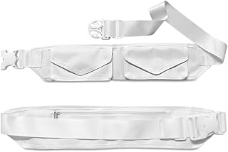 Premium Ihram Belt for Hajj & Umrah, Comfortable Pilgrim Waist Belt with Secure Zippered Pockets for Documents and Phones, Adjustable Waist Size 26’’-50’’ Inches Anti Theft Double Lock Buckle