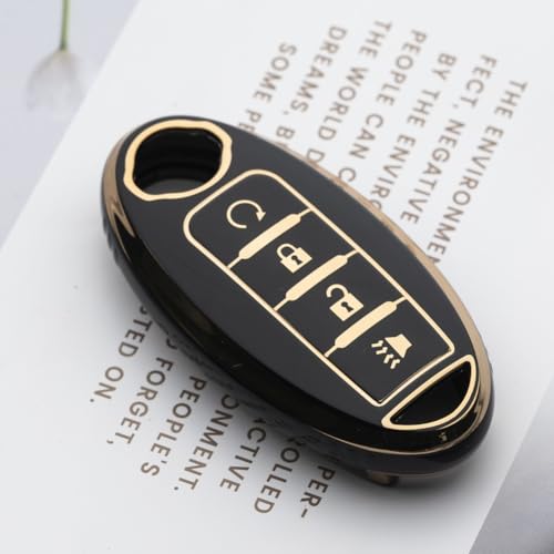 Image of Key Fob Cover Fit for Nissan Altima Rogue Sentra Pathfinder Frontier Maxima Titan Armada Versa Smart Key