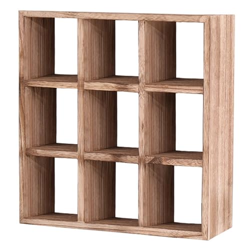 Onxyrbyte Vintage Wooden Wall-Mounted Cup Display Rack | Elegant Coffee Mug Shelf for Living Rooms, Kitchens, and Offices