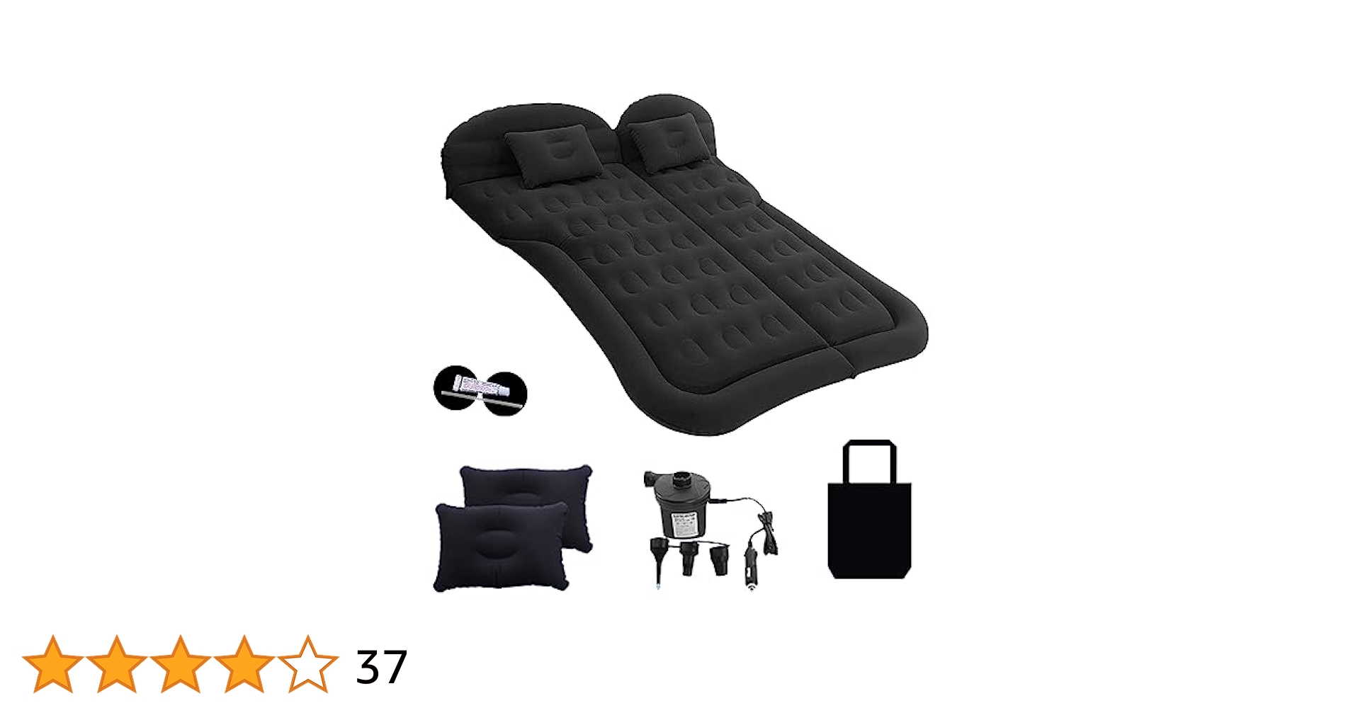 SUV Luftmadrass Bilsu00e4ng Camping Kudde Kudde Uppgraderad Fu00f6rtjockad Och Universell Bilmadrass Camping Bu00e4rbar Sovdyna Fu00f6r Resor Camping Anvu00e4ndning I Din Bil RV Minibuss Bagageutrymme (gru00e5