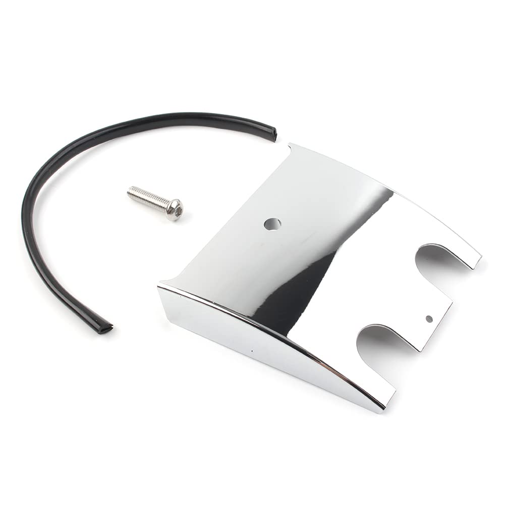 Zhisheng Lower Dash Panel Extended Dashboard Extension for Harley Touring FLT FLHT FLTR 89-07(Chrome)