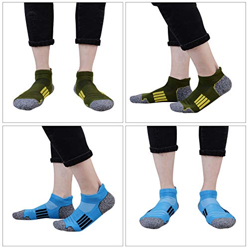 JOYNÉE Mens Ankle Athletic Low Cut Socks Running Sports Cushioned Sock for Men 6 Pack2
