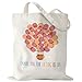 AACQQ Teacher Appreciation Gifts for Women Teacher Handprint Diy Kit Tote Bags Christmas Birthday Thank You Gifts Canvas Tote Bags for Teacher