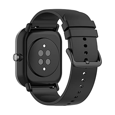 HOMTERN 20mm Width Straps Compatible with AMAZFIT GTS/GTS 2 Mini/GTS 3,BIP U/BIP S/BIP S Lite And GTR 42MM,Flexible Silicone Durable Smartwatch Watch Replacement Bands for Women Man Cover