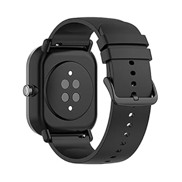 Pulseira de Silicone NSmart compatível com Amazfit BIP - Amazfit Gtr 42mm - Active 40mm e 44mm - Galaxy Watch 42mm - Gear S2 Classic (Preto) - Nandos-Store