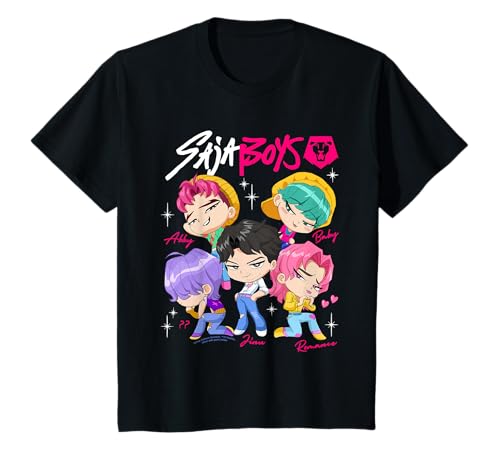 KPOP Demon Hunters Saja Boys Chibi Poster Camiseta