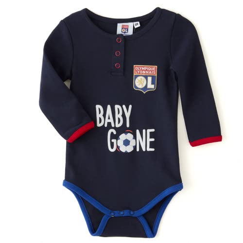 Olympique Lyonnais Body Manches Longues Bleu Marine Baby Gone
