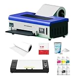 PUNEHOD DTF Printer A4 L800 with Roll Feeder, DTF Transfer Printing Machine with White Ink Circulation System, DIY Print for Dark and Light T-Shirts(A4 Printer+Oven)