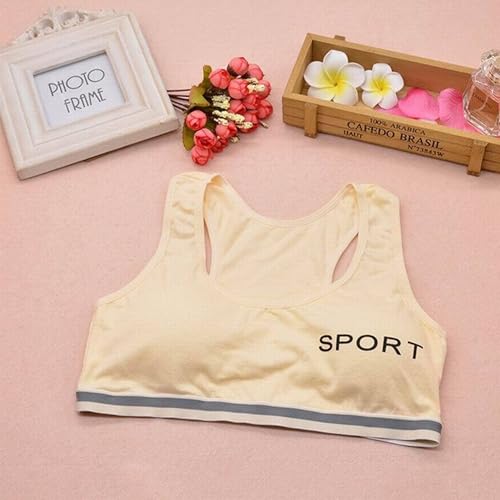 Women’s Cotton Sports Bra Wire-Free Racerback Breathable Bra, Sweat-Absorbent Bralette for Girls/Students4