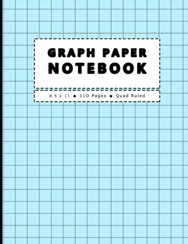 Graph Paper Notebook: 5x5 Quad Ruled Paper, 8.5