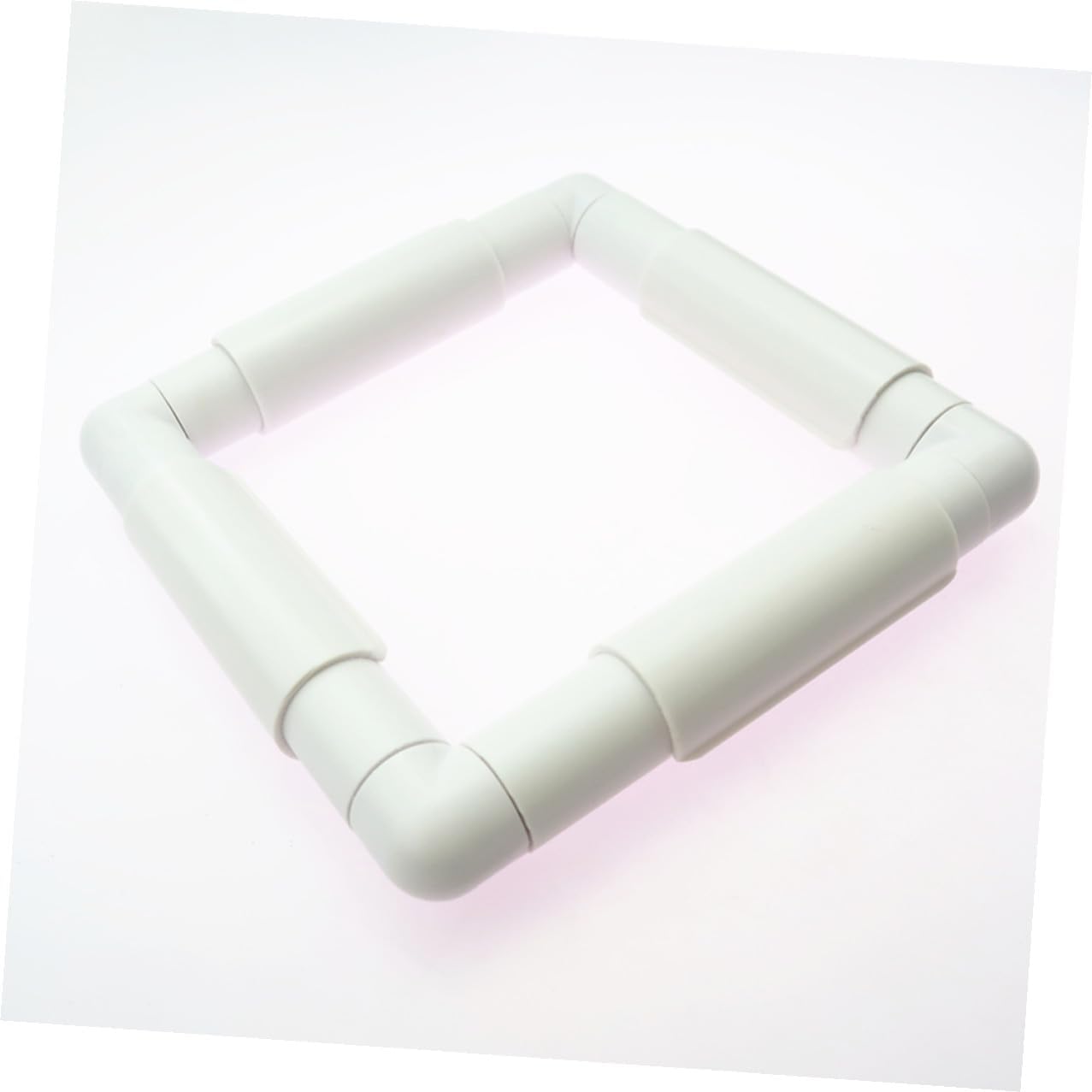 White Clip Embroidery Frame for Quilting and Silk Painting, Plastic