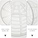 EXCEART Doll Skirt Support - Transparent Plastic Mini Model Pannier for Dress Support Ideal for Miniature Home Decor and Collectors - 11X11X8Cm
