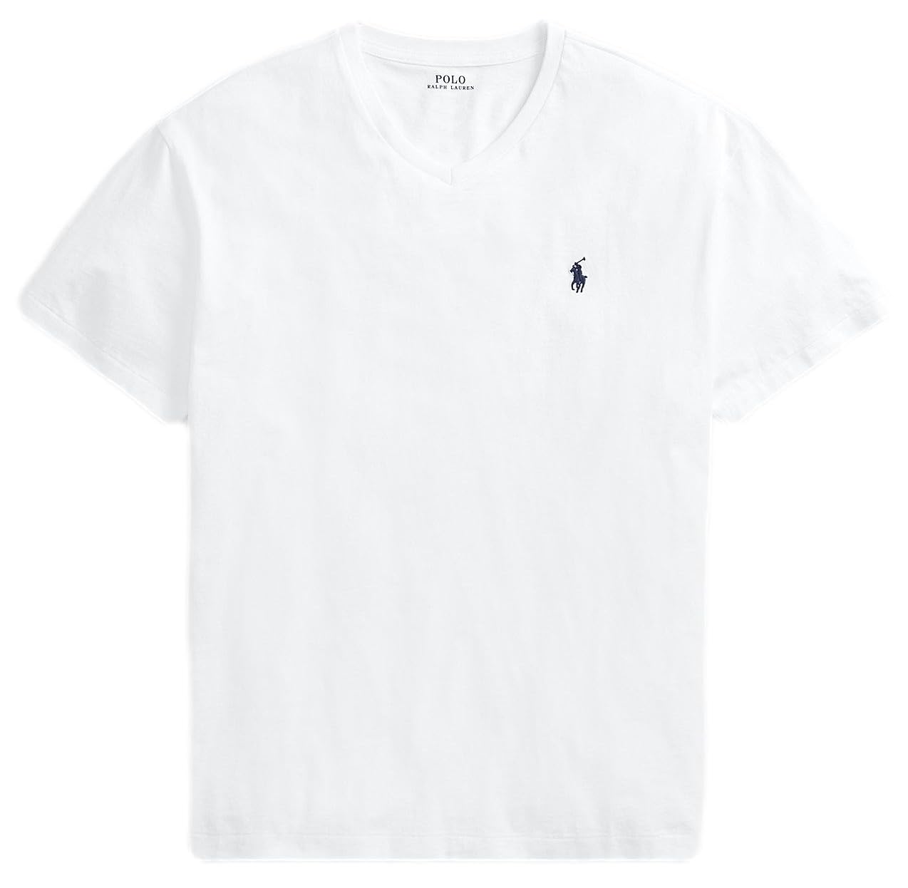 Polo RL Women's V-Neck Pony T-Shirt, Ralph Lauren White, XL