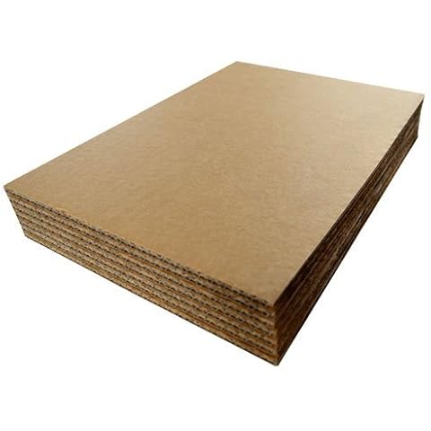 A3 420mm x 297mm Cardboard Corrugated Sheets Pads Dividers Art Craft Board Qty 10 Sheets Cover