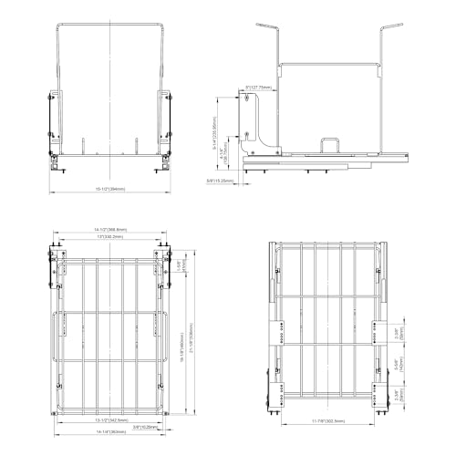 Contenedor Extraíble Dowell para Basura con Kit de Montaje miniatura 6