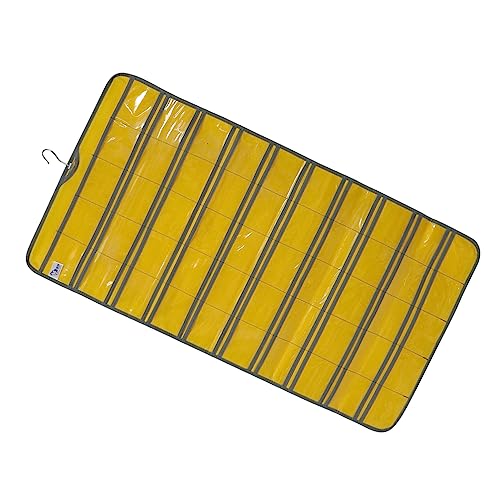 OFFSCH 1pc Transparent Wall Hanging Pocket Organizer Clear Pockets Over Door Storage for Classroom Jewelry Sundries and Items Versatile Oxford Design