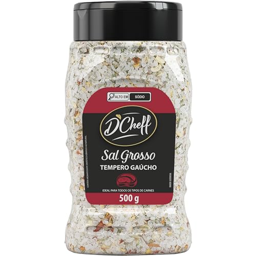 D´Cheff Sal Grosso Com Tempero Gaucho 500 Gramas
