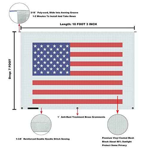 Image of RV Awning Mesh Sun Shade Screen for Motorhome Camper Trailer Sunshade