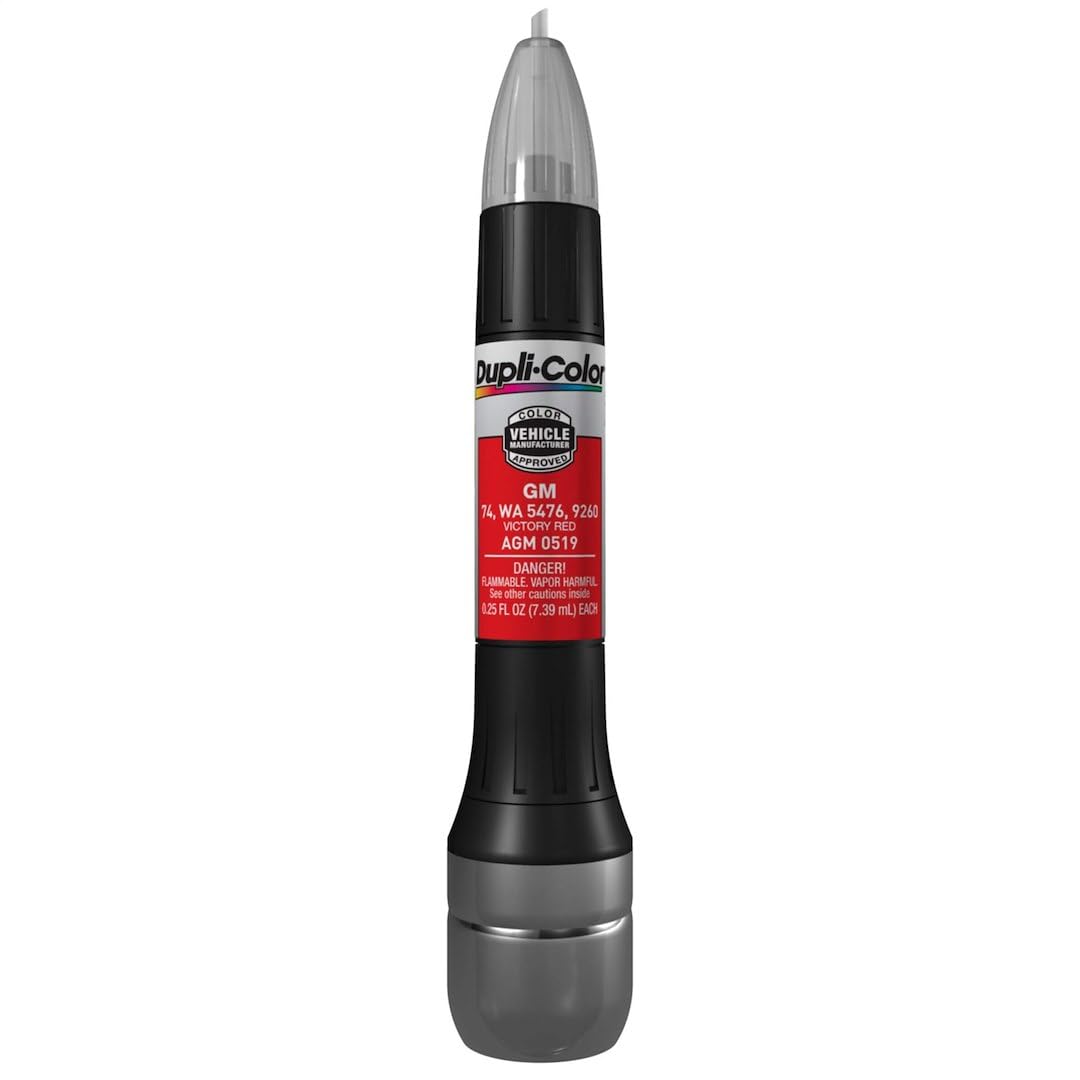 Dupli-Color AGM0519 Victory Red General Motors Exact-Match Scratch Fix All-in-1 Touch-Up Paint - 0.5 oz (0.25 oz. paint color and 0.25 oz. of clear)