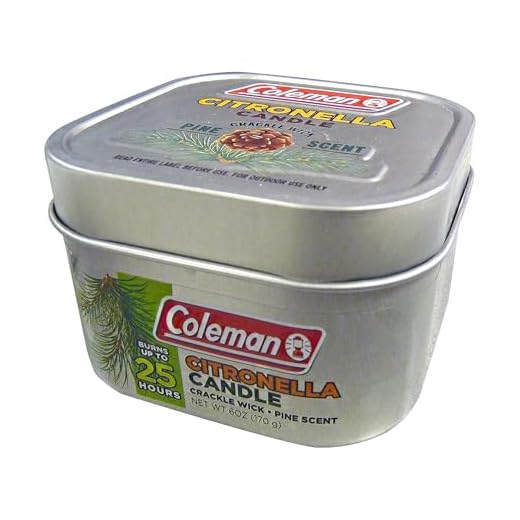 Coleman Scented Outdoor Citronella Candle with Wooden Crackle Wick - 6 oz