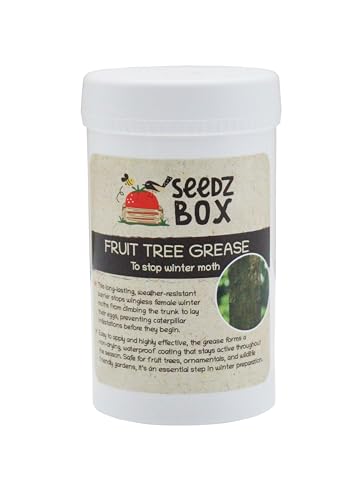 Fruit Tree Grease 200g - Protect Trees from Insects & Moths - Prevents Eggs & Infestations - Apply to Potted Or In-Ground Trees - Easy to Use - Apply Complete Band Around The Tree - Seedzbox