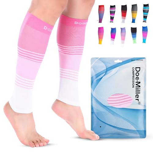Doc Miller Calf Compression Sleeve for Men & Women &ndash; 20&ndash;30 mmHg Graduated Compression, Footless...