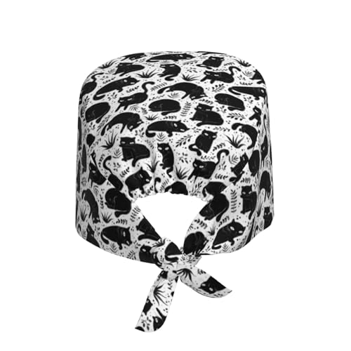 Image of Surgical Caps Men Women, Scrub Cap with Sweatband Adjustable