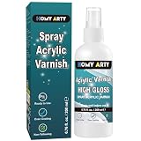 HOMY ARTY Acrylic Varnish Spray, High Gloss Varnish for Acry...