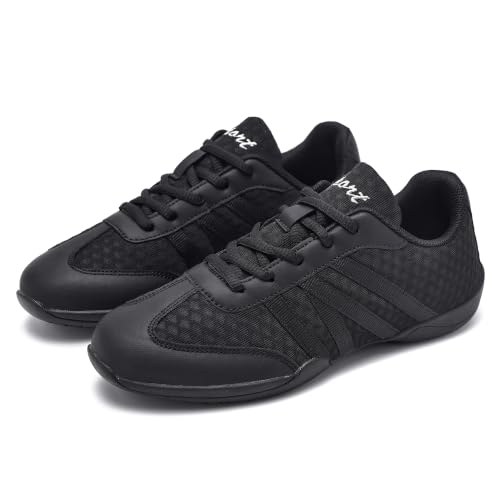Image of White Cheer Shoes for Girls Womens Cheer Shoes Youth Girls Cheerleading Shoes Competition Gear Dance Tennis Sports Training Athletic Comfortable Flats Breathable Soft Kids Cheer Sneakers